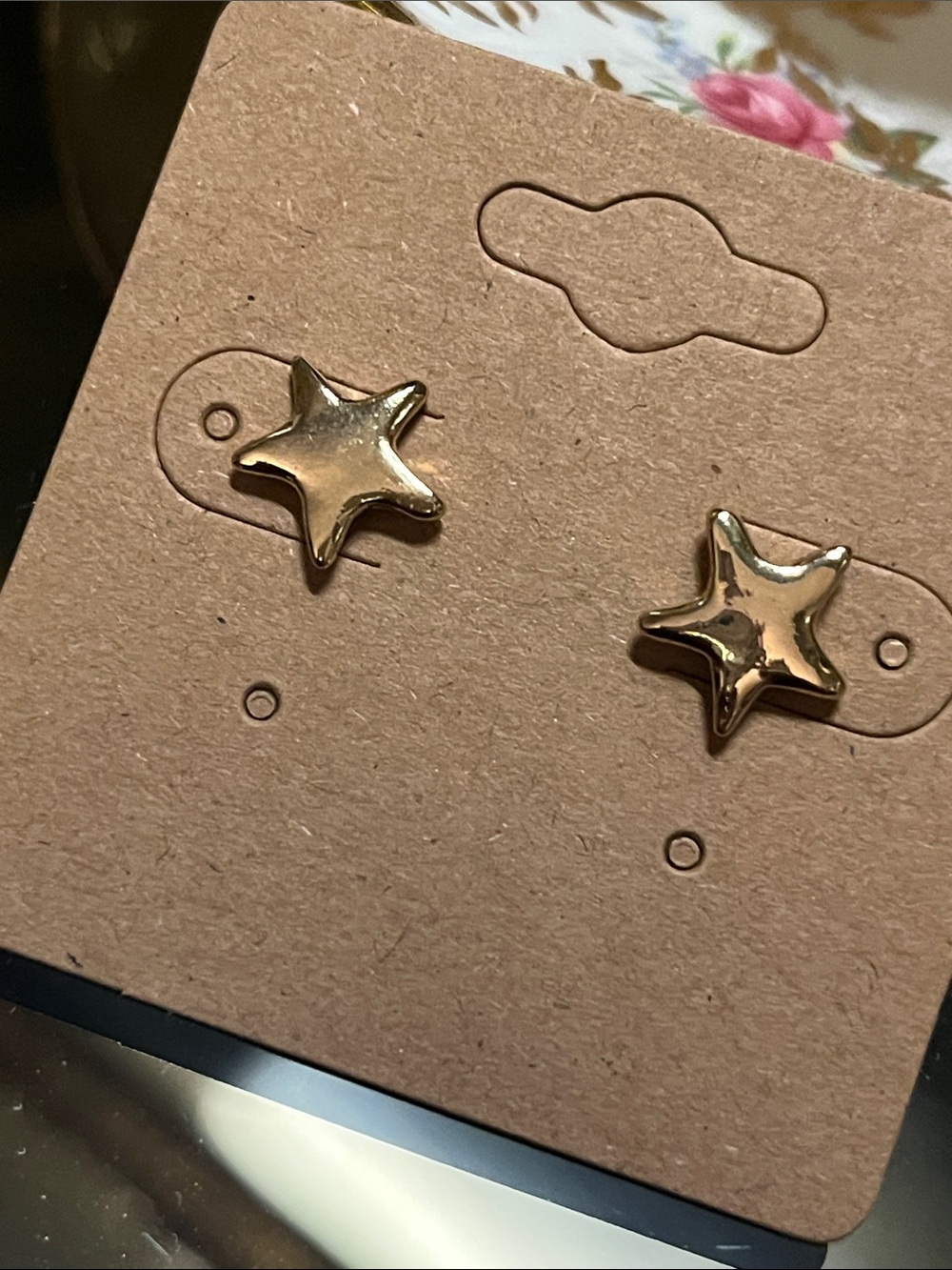 Gold Star Stud Earrings